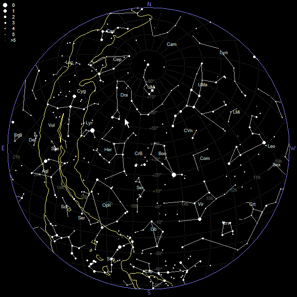 Monthly Sky Chart